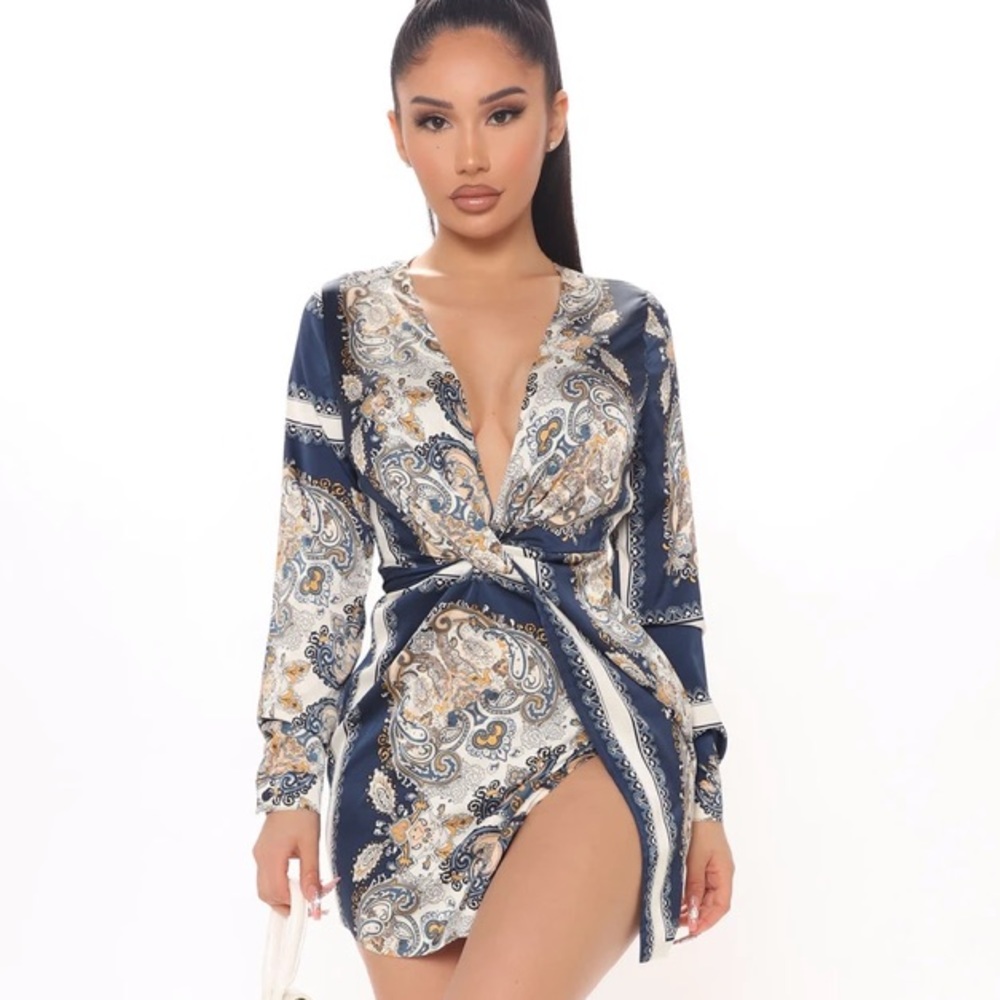 ON SALE Satin Dress